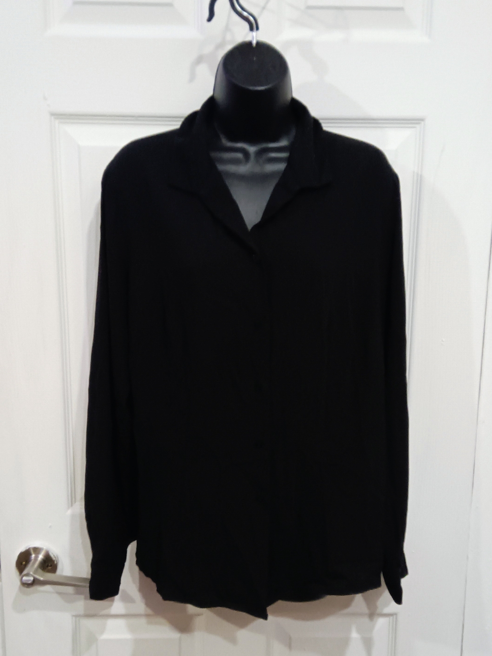 Covington Black Button-Front Long Sleeve Shirt